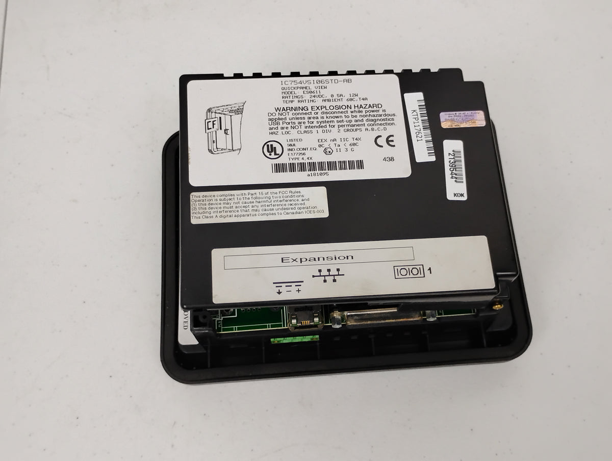 GE Fanuc IC754VSI06STD-AB ES0611 QuickPanel View Operator Interface