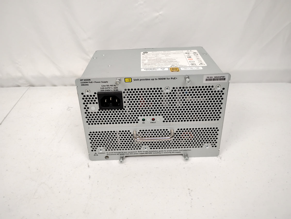 HP Aruba 5400R 1100W PoE+ Power Supply - HP J9829A