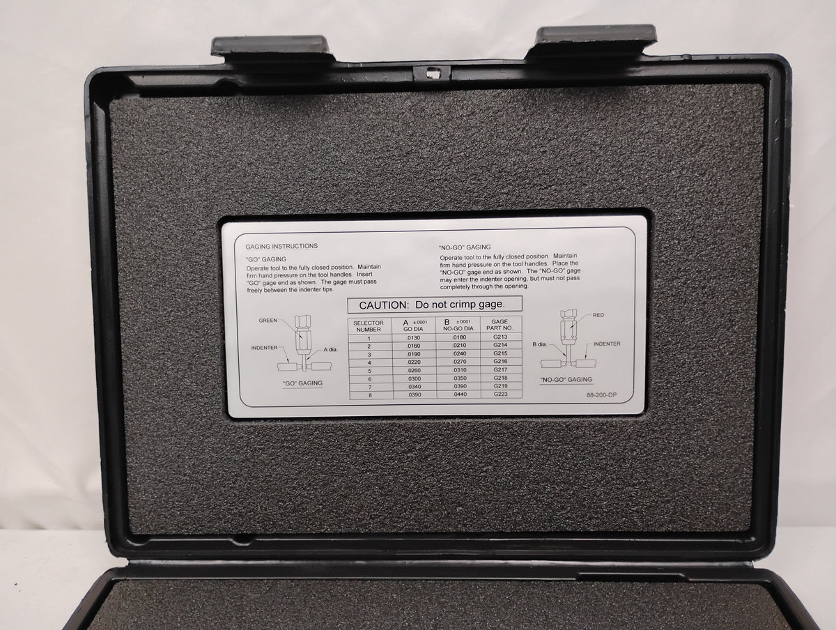DMC 88-200-DP Gage Set for AFM8-Go/No-Go Sel 1-8