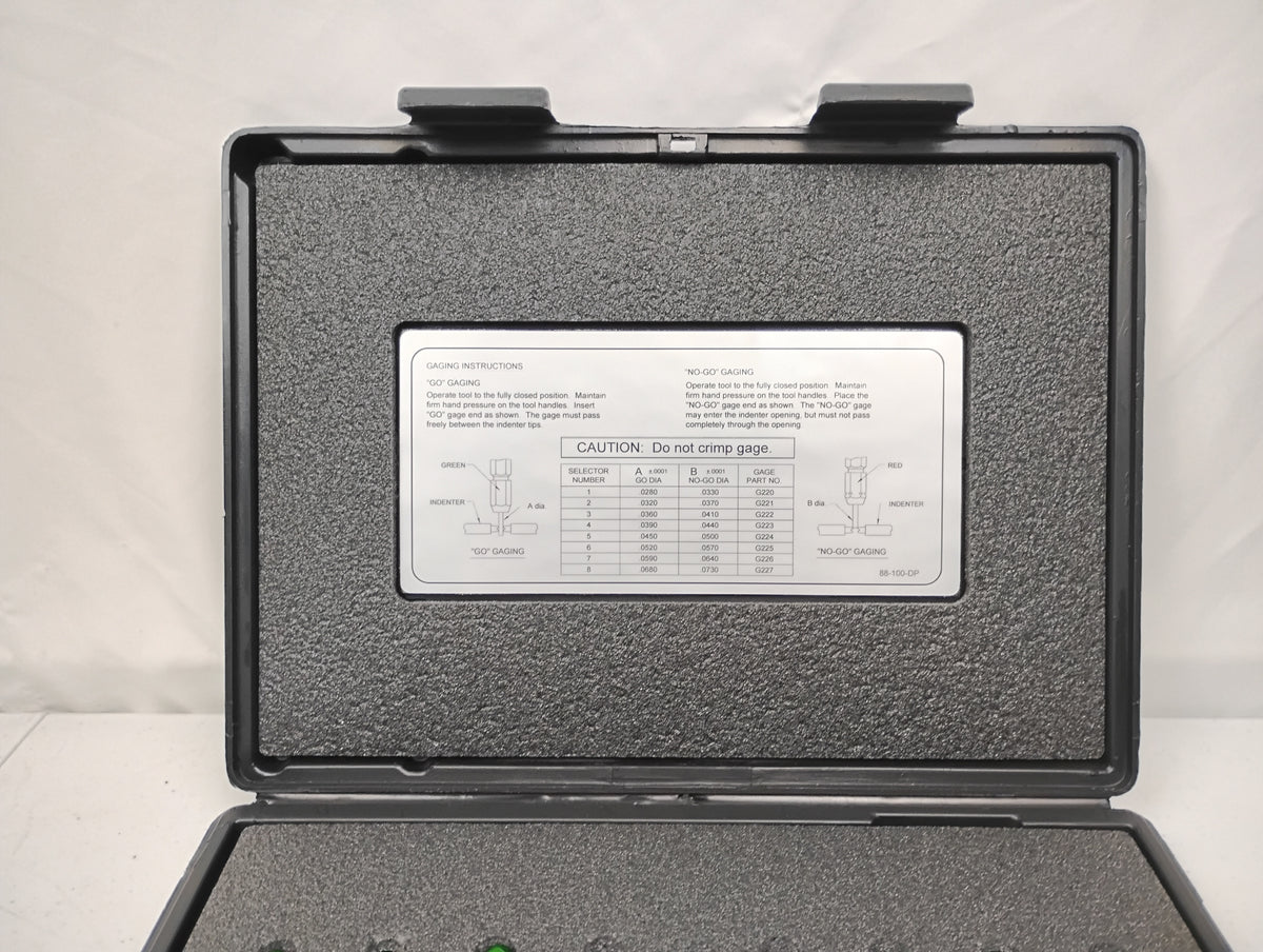 DMC 88-100-DP Gage Set for AF8-Go/No-Go Sel 1-8