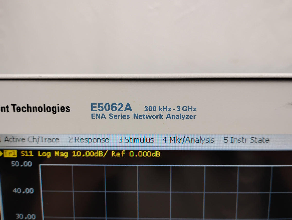 Agilent E5062A ENA Series Network Analyzer 300kHz-3GHz | Options: 015 & 275