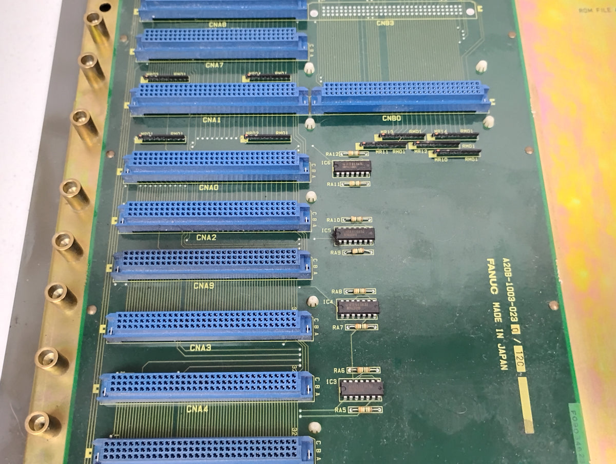Fanuc A20B-1003-0230/12C UNMP Rackframe Backplane Motherboard & Fanuc 15-TF