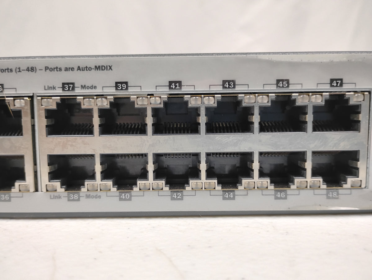 HP J9576A E3800-48G-4SFP+ Gigabit Managed Ethernet Switch w/ x1 J9581A PSU