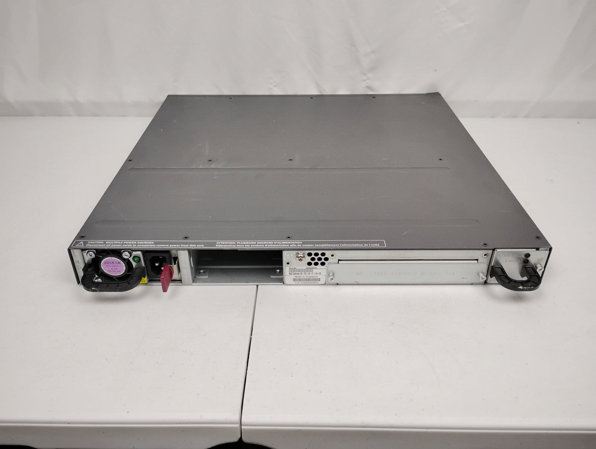 HP J9576A E3800-48G-4SFP+ Gigabit Managed Ethernet Switch w/ x1 J9581A PSU