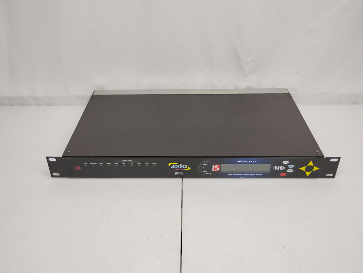 Adtec Digital Soloist 4111 High Definition Media Player Decoder System | NO HDD