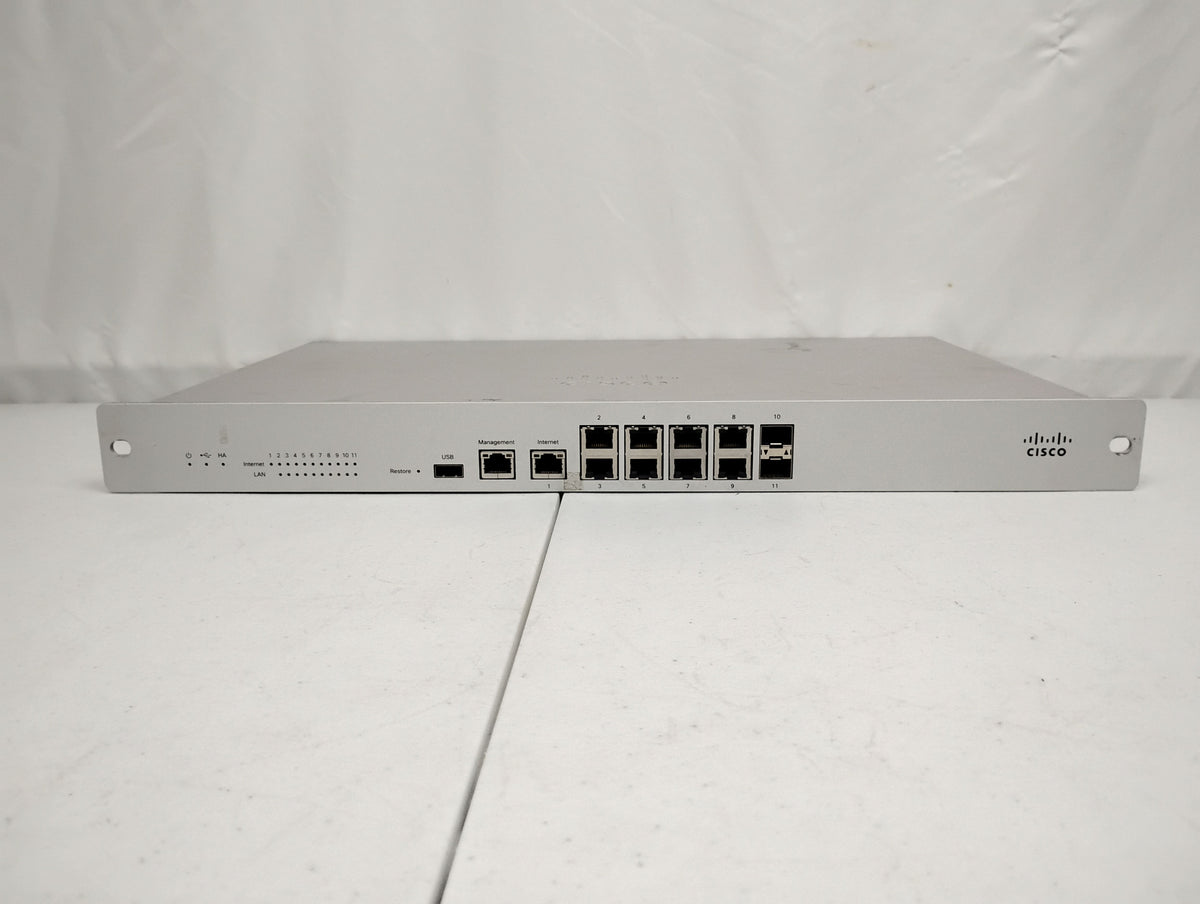 Cisco Meraki MX100-HW Meraki Cloud Managed Security Appliance - CLAIMED