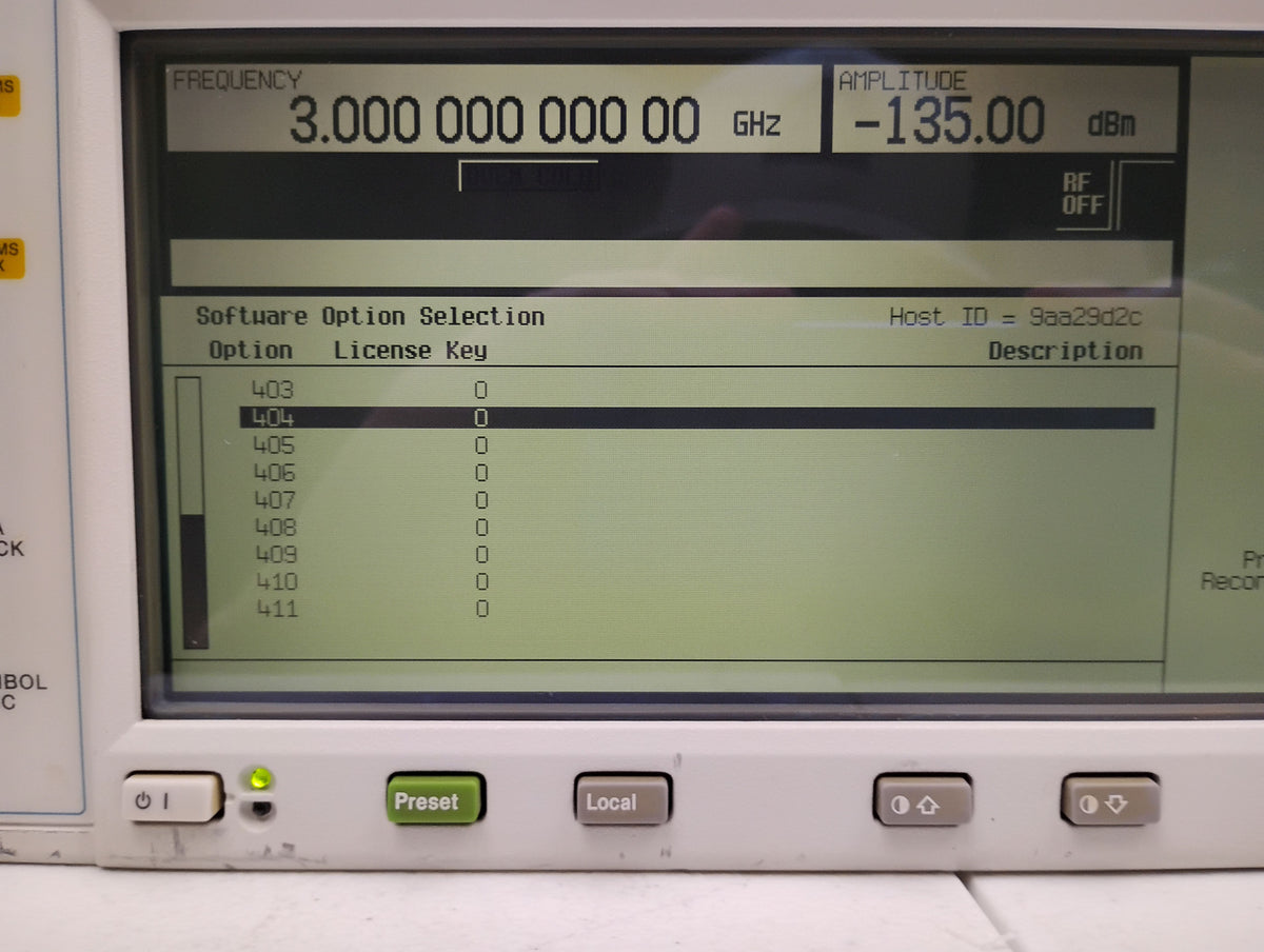 Agilent E4432B ESG-D Signal Generator 250kHz-3.0GHz | OPT H99 UN5 UN7 UN8
