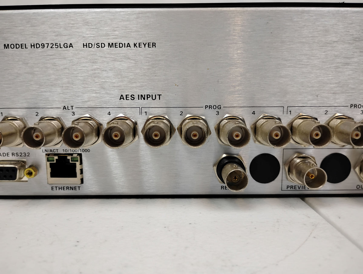 Evertz HD9725LGA HD/SD Media Keyer Logo and Media Inserter