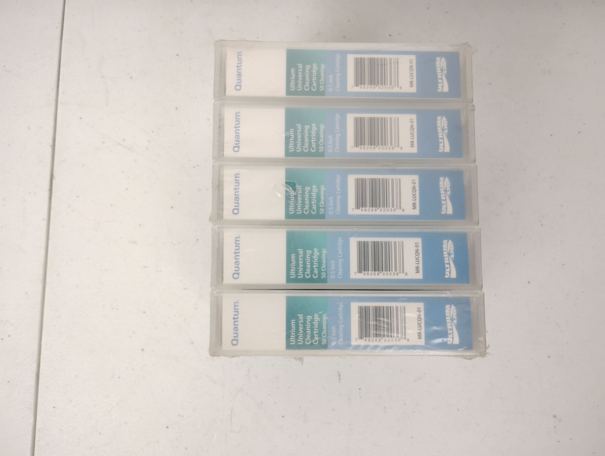 Quantum MR-LUCQN-01 Ultrium Universal Cleaning Cartridge 5x50 | 250 Cleanings Total