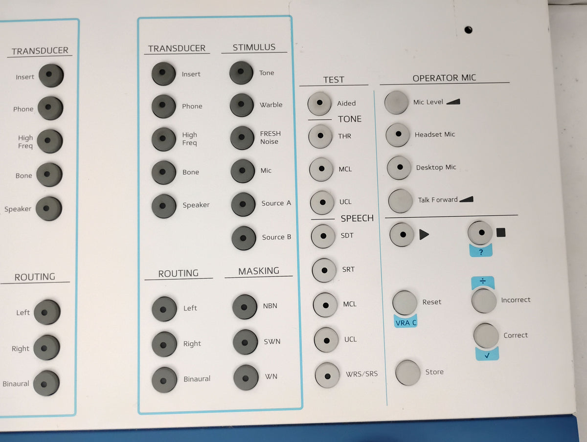 Madsen Astera 2 1066-ACP 8-69-40800 Audiometer Control Panel