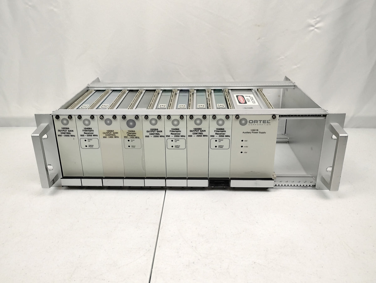 MDS Ortel Euronano Rack 19" | x3 10208A, x3 10408A, x1 10206A, x1 10406A, x1 10901B