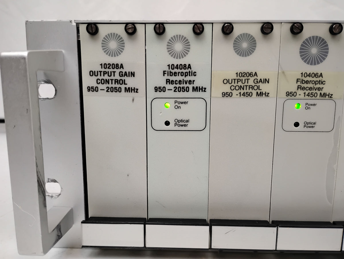 MDS Ortel Euronano Rack 19" | x3 10208A, x3 10408A, x1 10206A, x1 10406A, x1 10901B