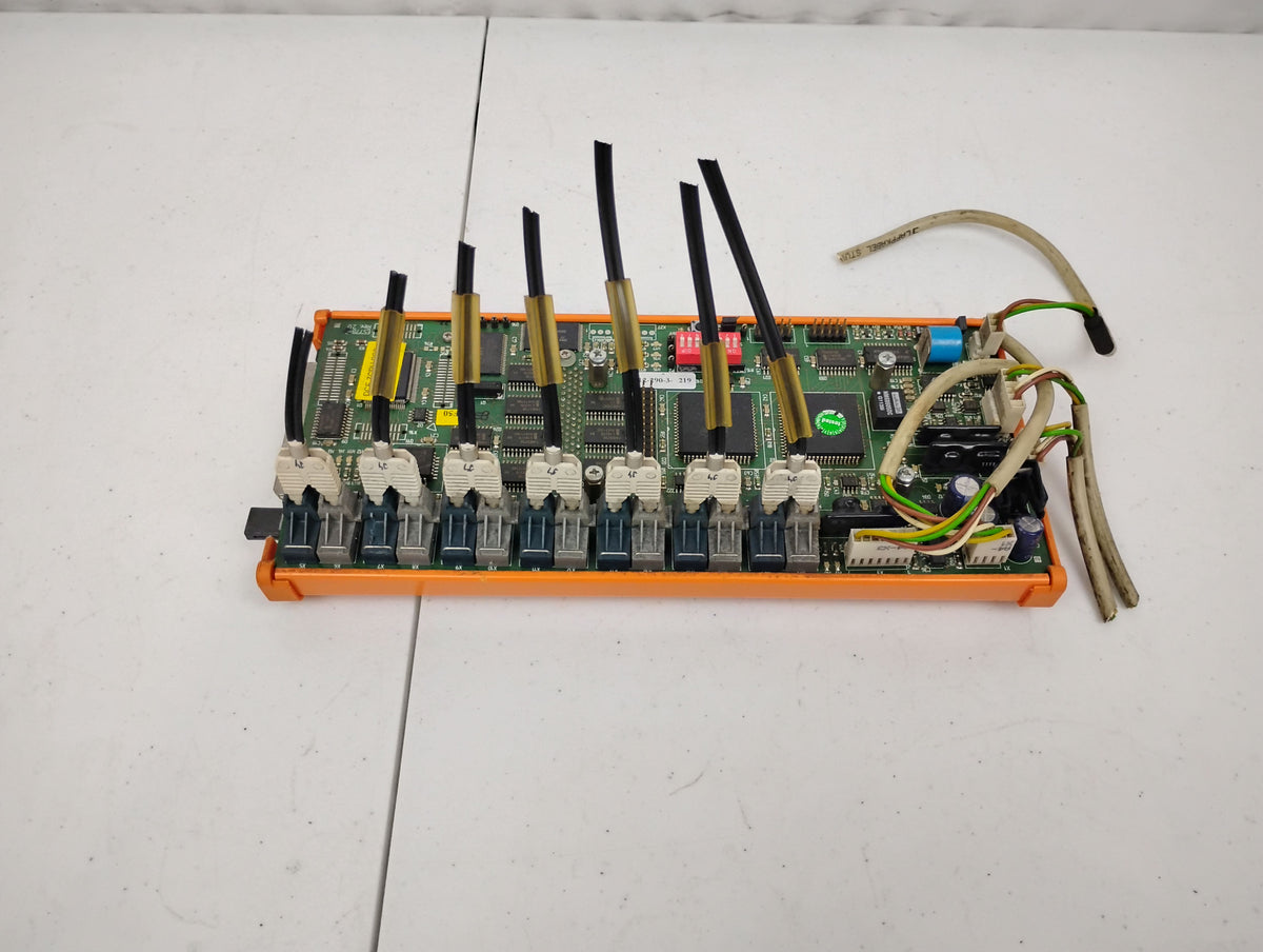 Emhart Tucker Weidmuller Platine E577B-C Rev 2.0 Robot Control Board w/ E486B 2Mb Battery Backup