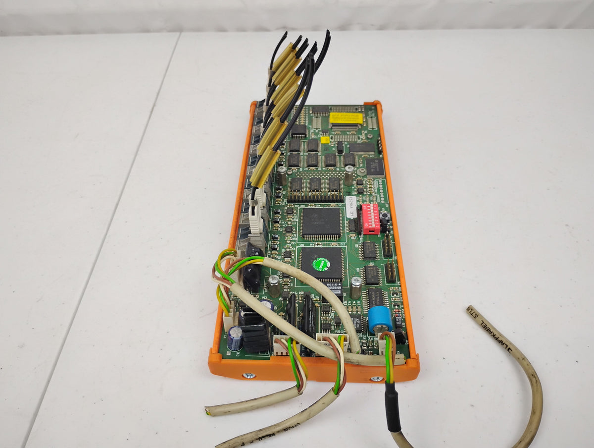Emhart Tucker Weidmuller Platine E577B-C Rev 2.0 Robot Control Board w/ E486B 2Mb Battery Backup