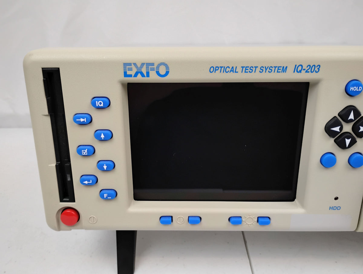 EXFO IQ-203 Optical Test System w/ IQ-1100, IQ-2100, & IQ-3200 | Powers Up