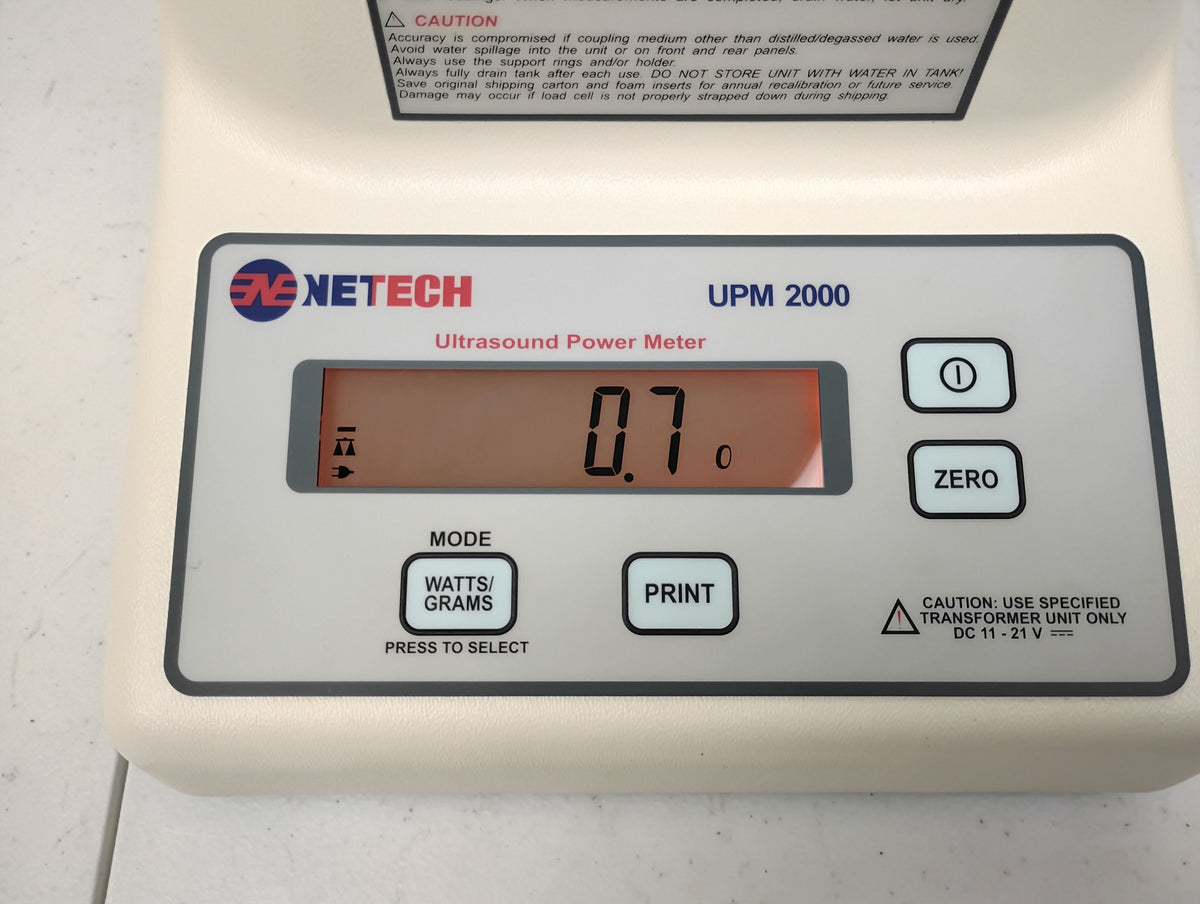 Netech UPM 2000 Ultrasound Power Meter Measurement System
