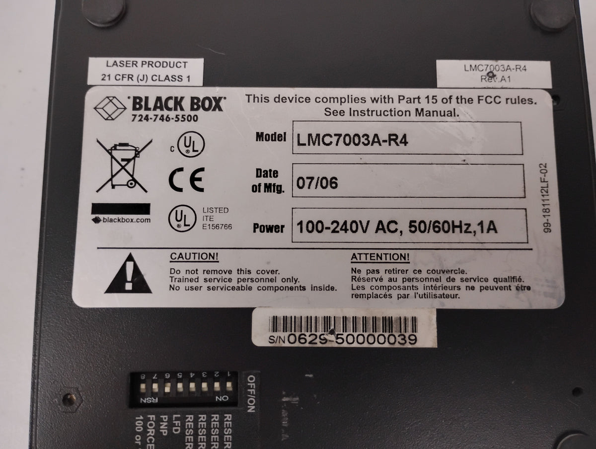 Black Box LMC7003A-R4 Compact Media Converter