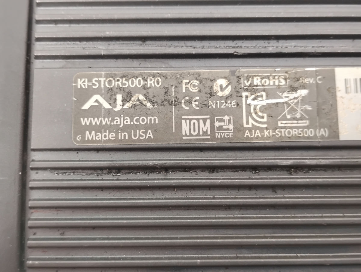 AJA KI-STOR500-R0 500GB HDD Hard Drive Storage Module For Ki Pro