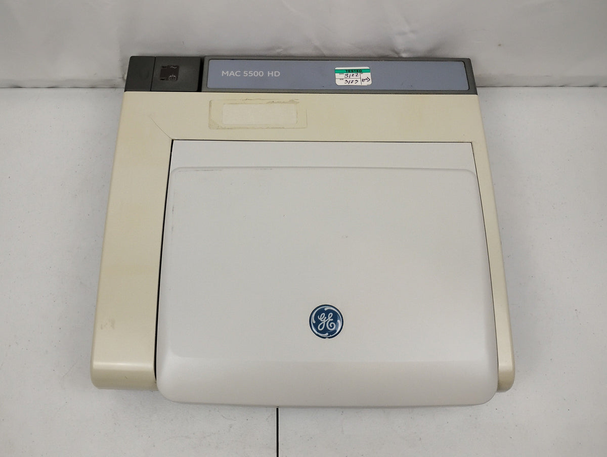 GE MAC 5500 HD ECG Machine w/ CAM HD Module & Coiled Patient Cable Host