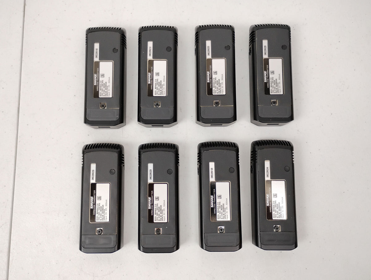 Shure MXWNCS8 8-Port Charging Station with x8 MXW6/C Z10 Transmitter Microphones