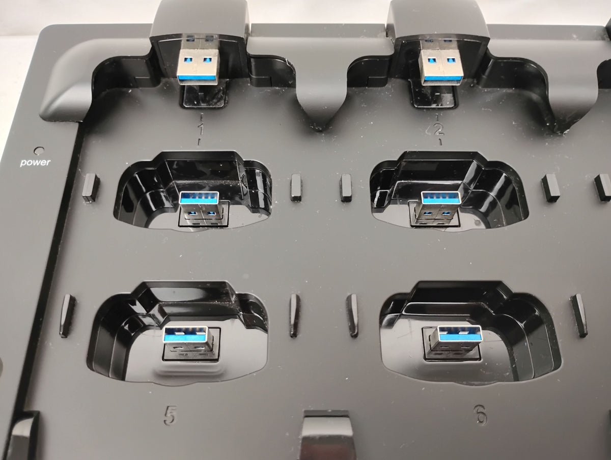 Shure MXWNCS8 8-Port Charging Station with x8 MXW6/C Z10 Transmitter Microphones