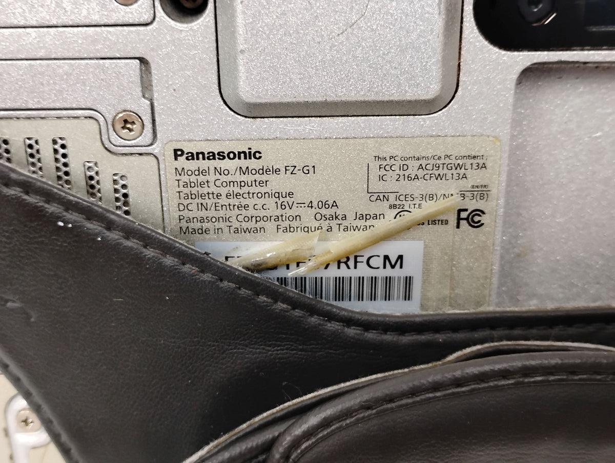 Panasonic Toughpad FZ-G1 Rugged Tablet 10.1" | i5-4310U @ 2Ghz, 8GB DDR3, 128GB SSD