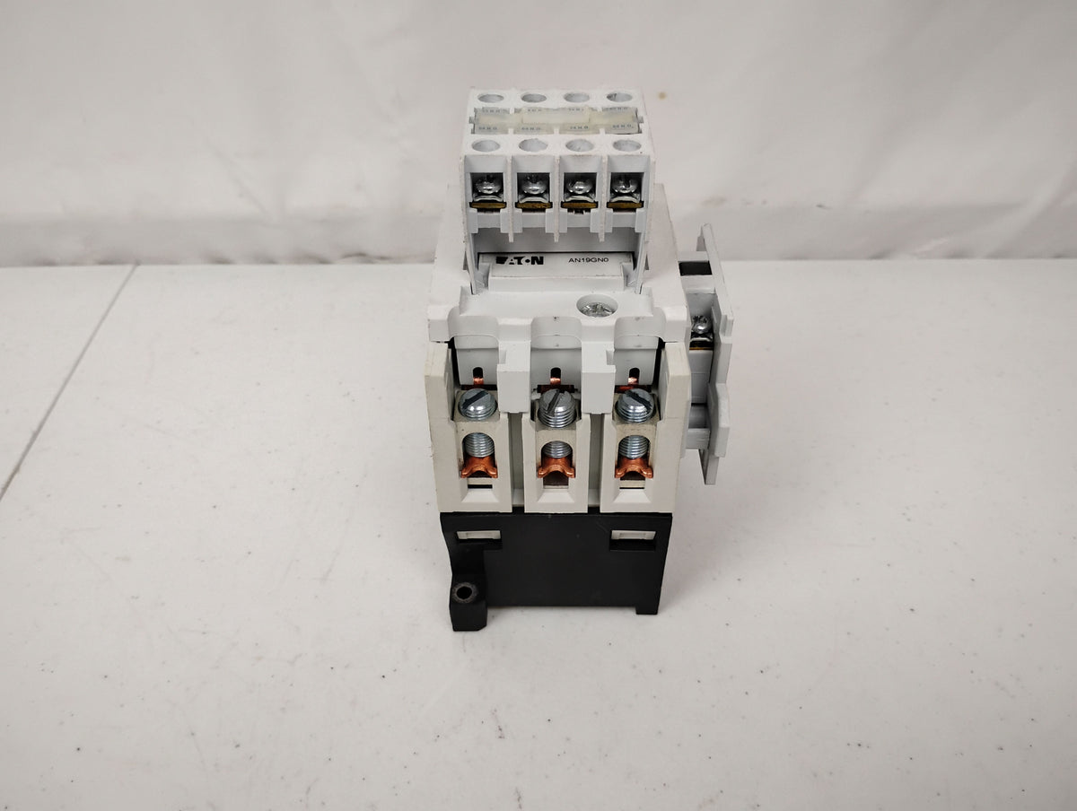 Eaton AN19GN0 Size 2 Starter 45A 600v w/ C320KGT13 Auxiliary Contact