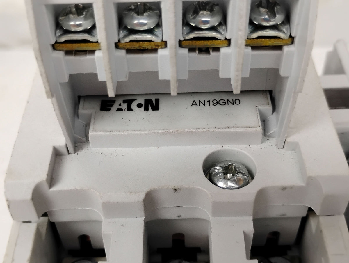 Eaton AN19GN0 Size 2 Starter 45A 600v w/ C320KGT13 Auxiliary Contact