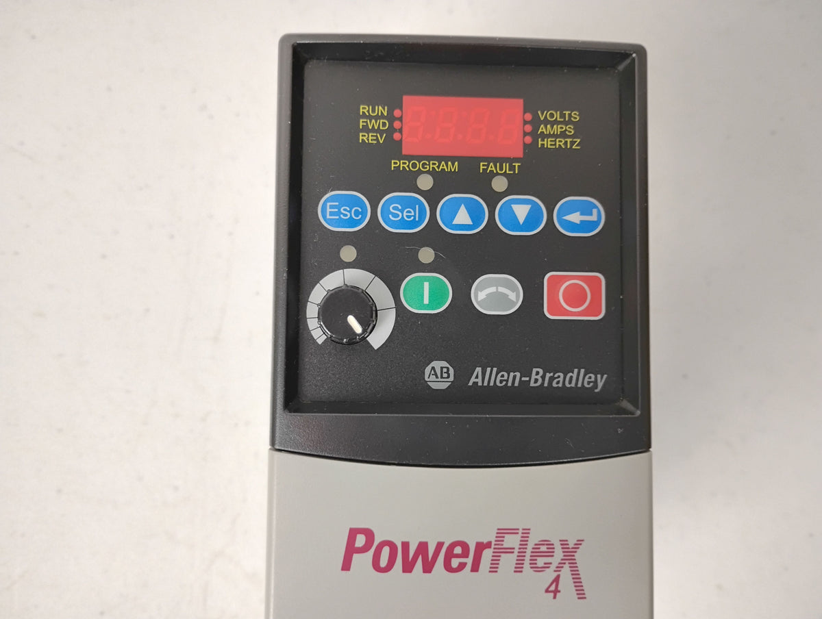 Allen Bradley 22A-D2P3N104 Ser A Powerflex 1HP 4 AC Drive 3 Phase 0.75kW 380-480V