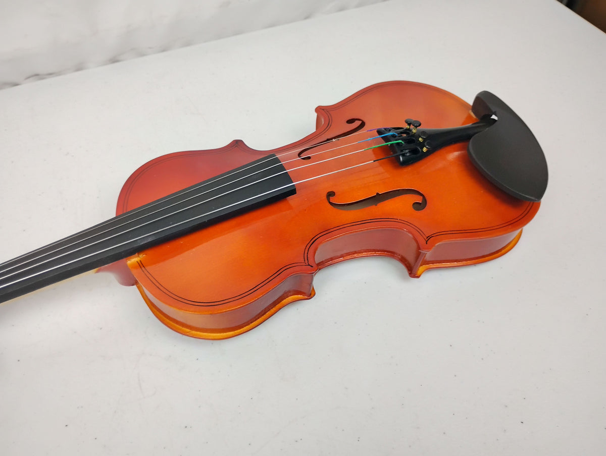 Violin 4/4 Full Size Kit, Violin Fiddle Set for Beginner Adults with Rosewood Bow & Case