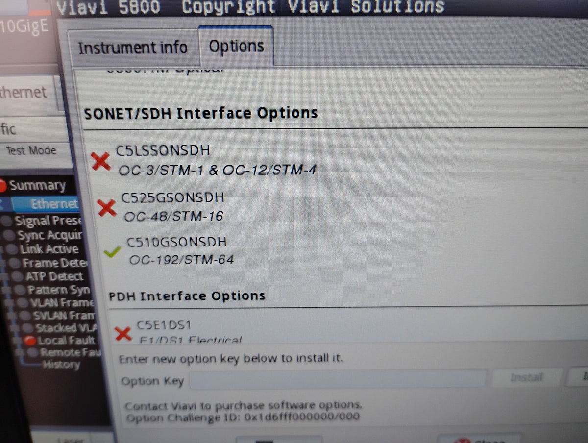 JDSU MTS 5800 TB/MTS-5800 Communications Analyzer w/ Case & Accessories + Options