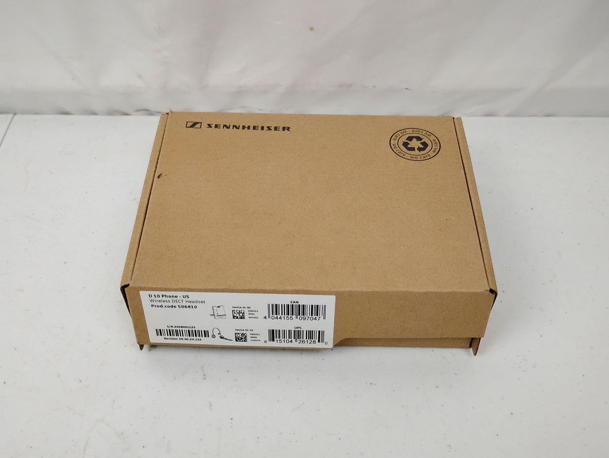 Sennheiser D10 Phone Wireless DECT Headset w/ Base | P/N: 506410