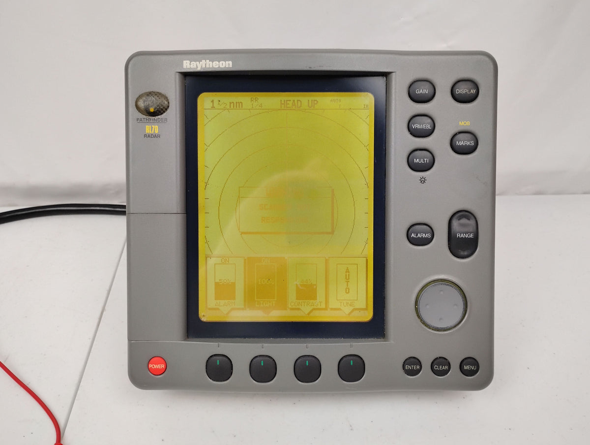 Raymarine Raytheon RL70 Radar Display Head Unit w/ Sun Cover | Sun Damaged
