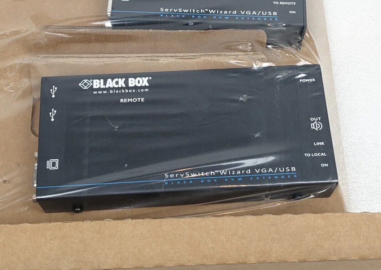 Black Box ACU5050A-R2 Servswitch Wizard VGA/USB Extender w/ Audio Set