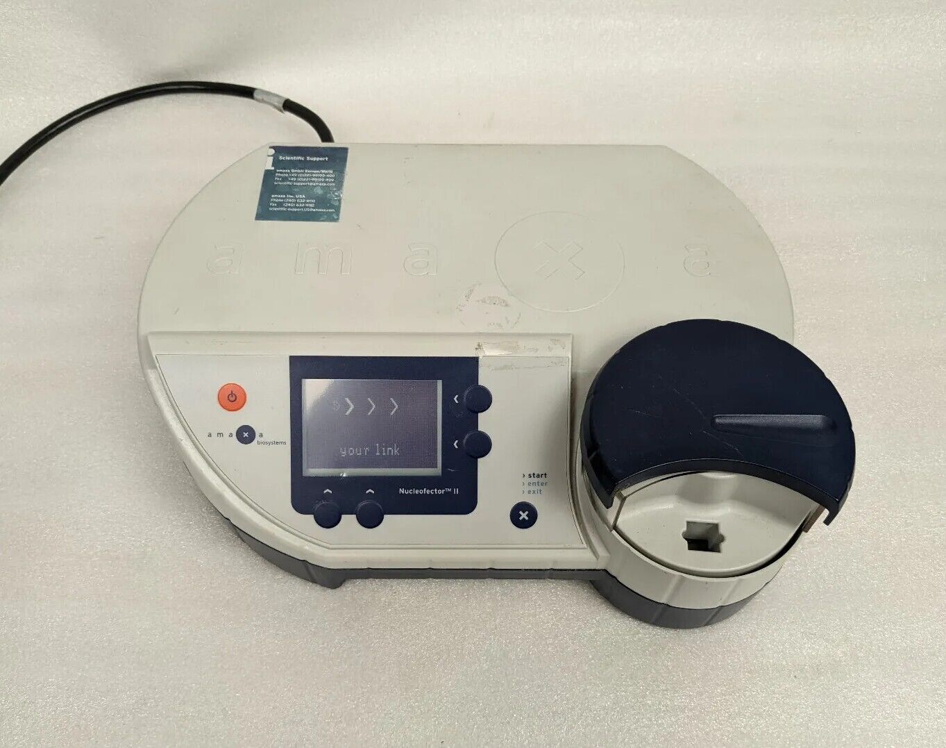 Lonza Amaxa Biosystems Nucleofector II Transfector Electroporator Cell