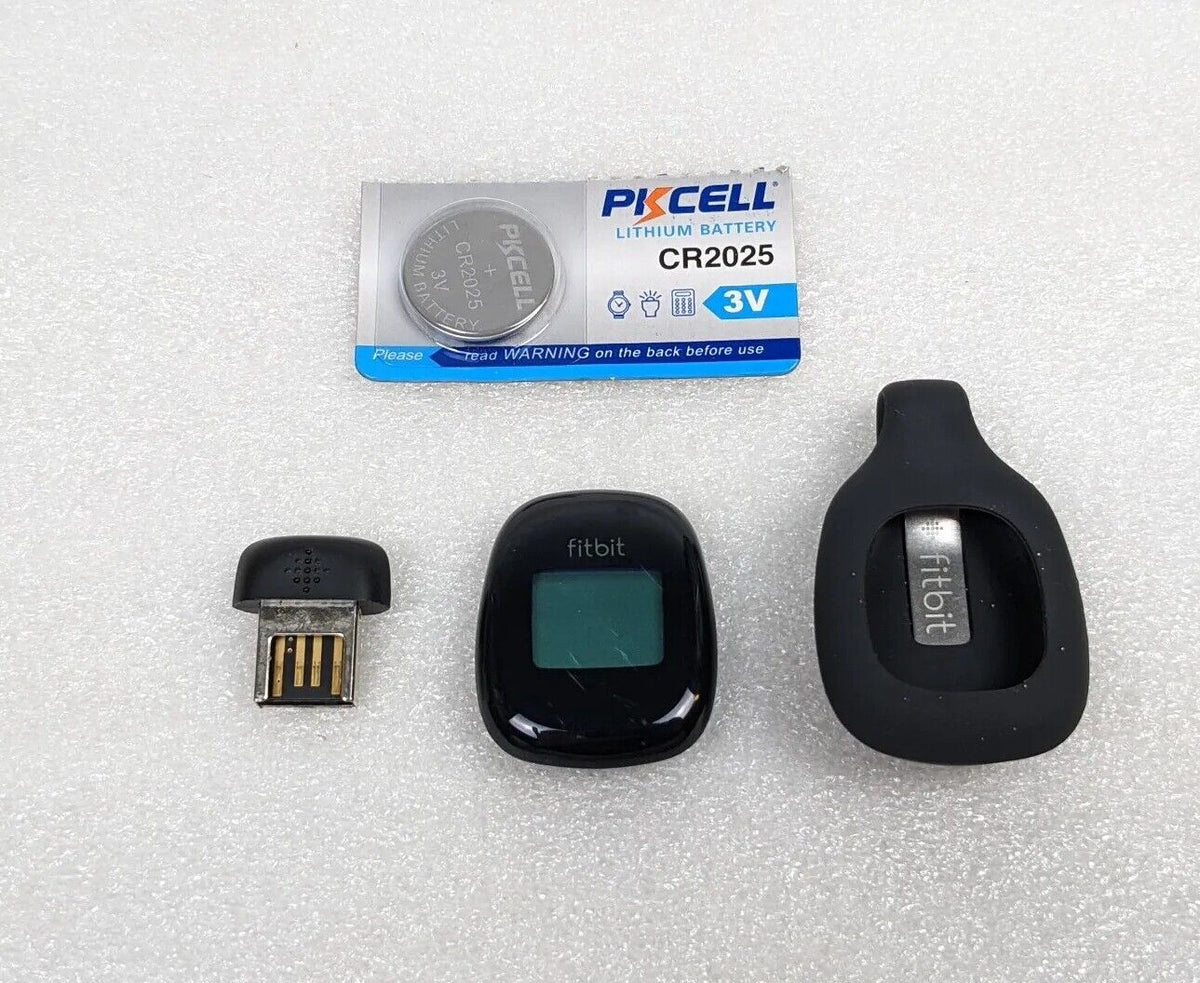 Fitbit Zip Activity Tracker Steps Calories w/ Clip & Dongle | Black | Power Tested