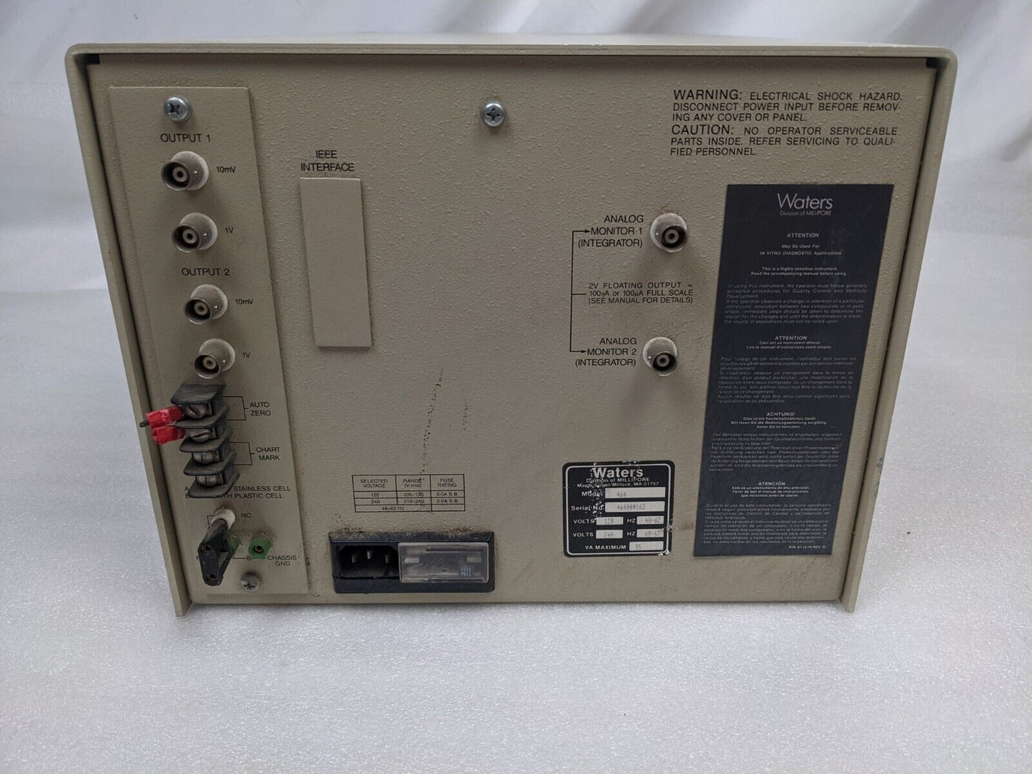 Waters 464 Pulsed Electrochemical Detector