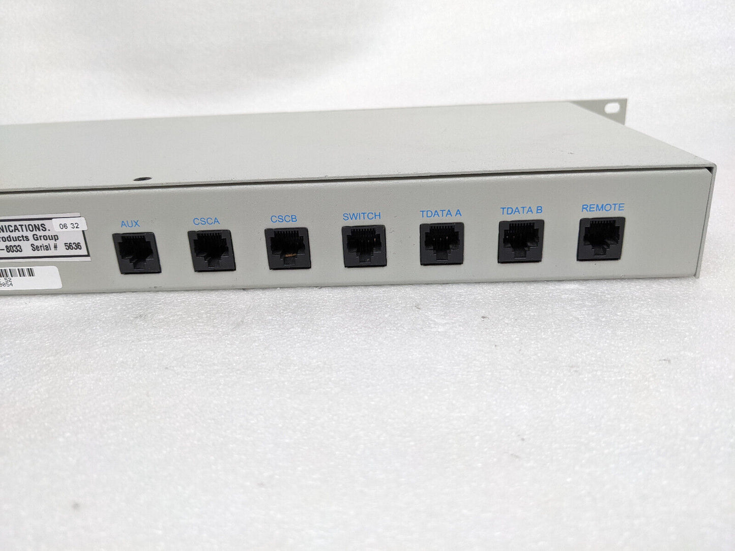 Vega 225-M TELEX Communications T-BAR Data Switch 225M 010-8033