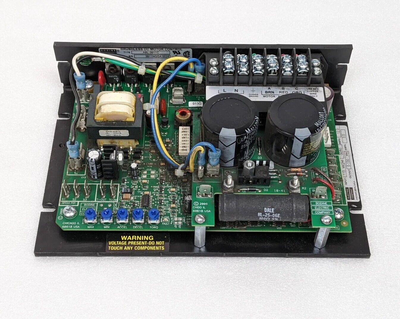 Bodine Electric ABL-3911C Brushless DC Motor Control
