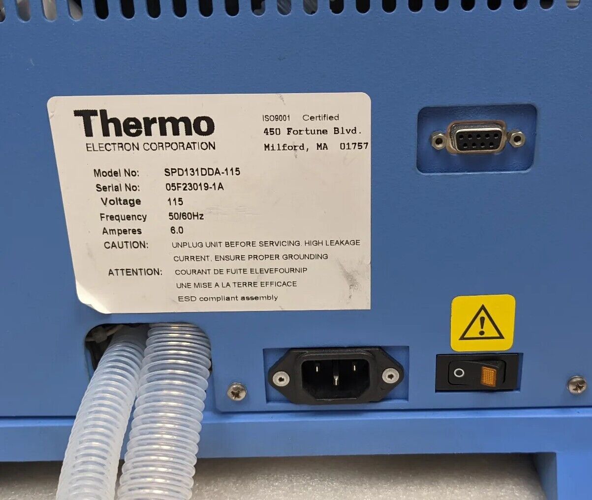 Thermo SPD131DDA-115 SpeedVac Concentrator w/ Rotor & Tubes | Thermo Electron