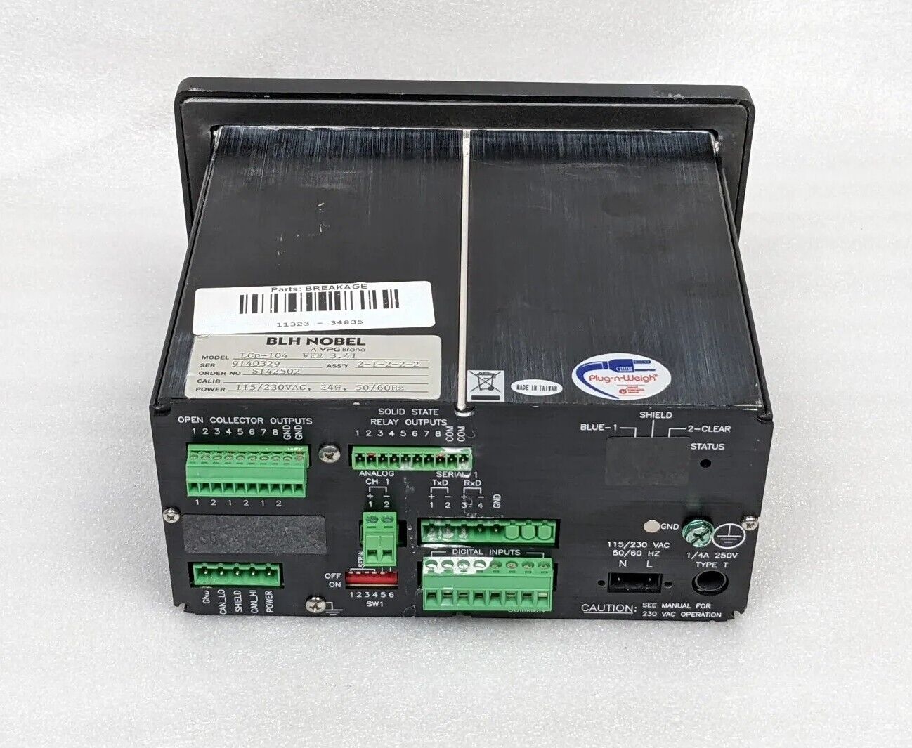 BLH LCp-104 Safe-Weigh Weight Transmitter Unit 2-1-2-2-2 Ver. 3.41