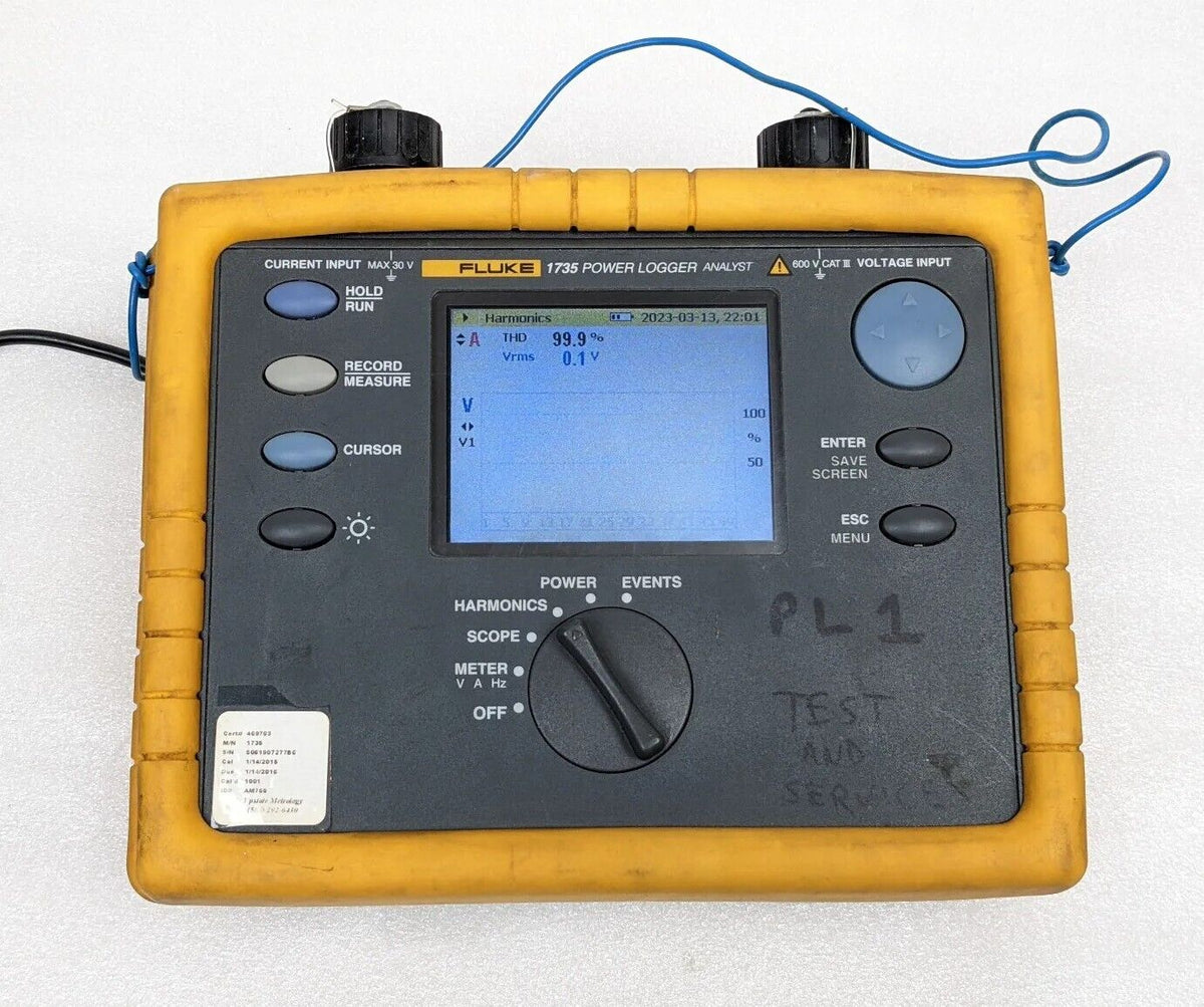 Fluke 1735 Three Phase Power Logger Analyst