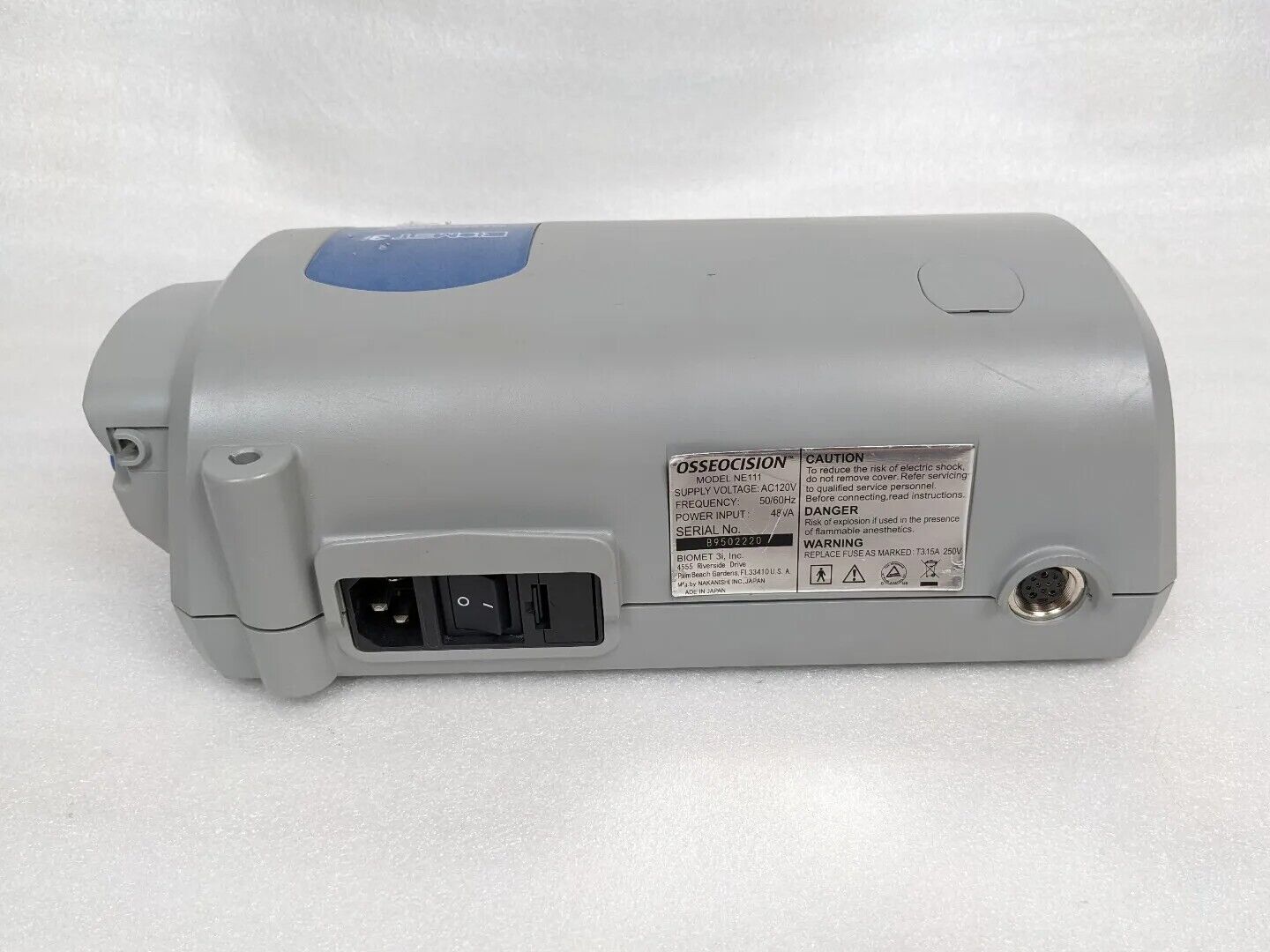 Biomet 3i Osseocision NE111 Advanced Surgical Drill System