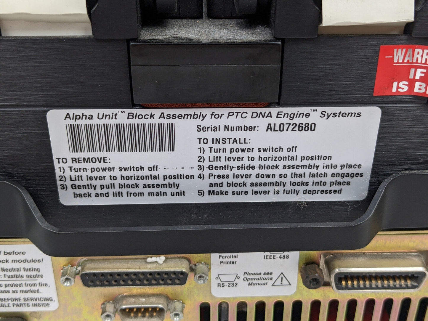 Bio-Rad MJ Research PTC-200 w/ Dual 48-Well Block 96 PCR Thermal Cycler