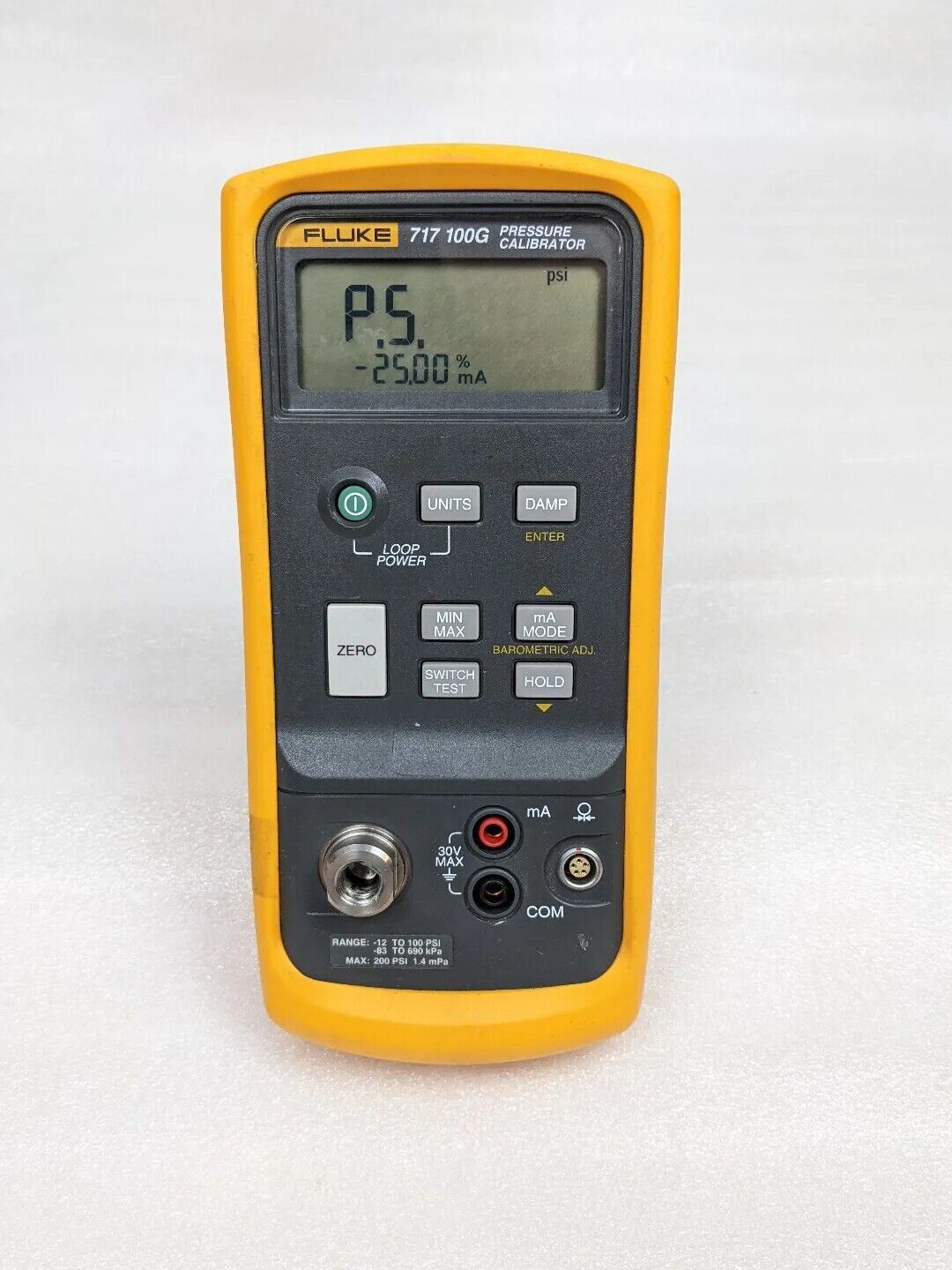 Fluke 717 100G Pressure Calibrator Meter