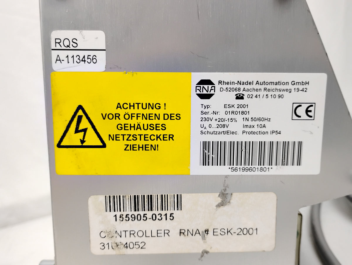 Rhein-Nadel Automation GmbH ESK 2001 Controller for Vibratory Drive Systems