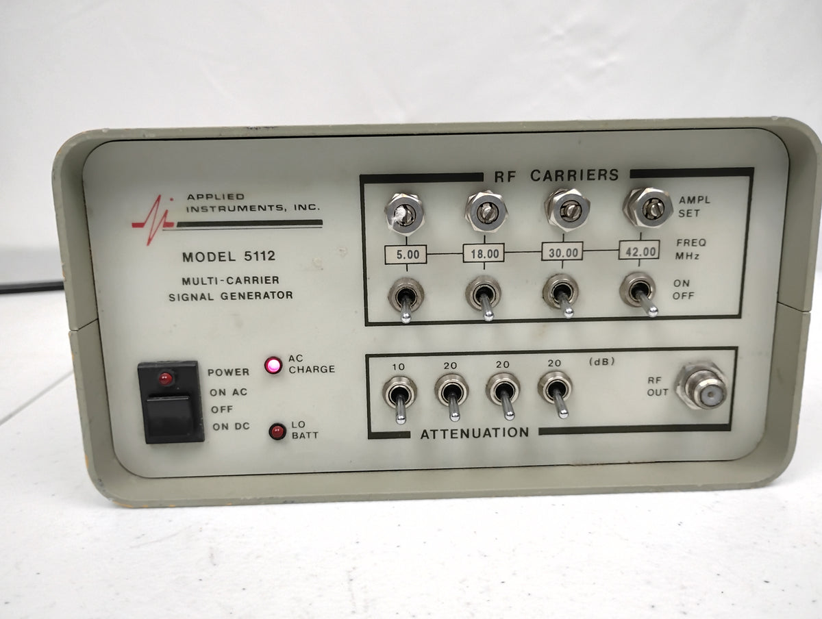 Applied Instruments 5112 Multi-Carrier Signal Generator | 5112Si