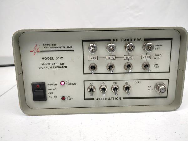 Applied Instruments 5112 Multi-Carrier Signal Generator | 5112Si