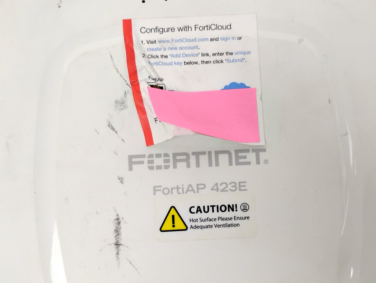 Fortinet FAP-423E-A FortiAP Wireless Access Point | No Power Cord