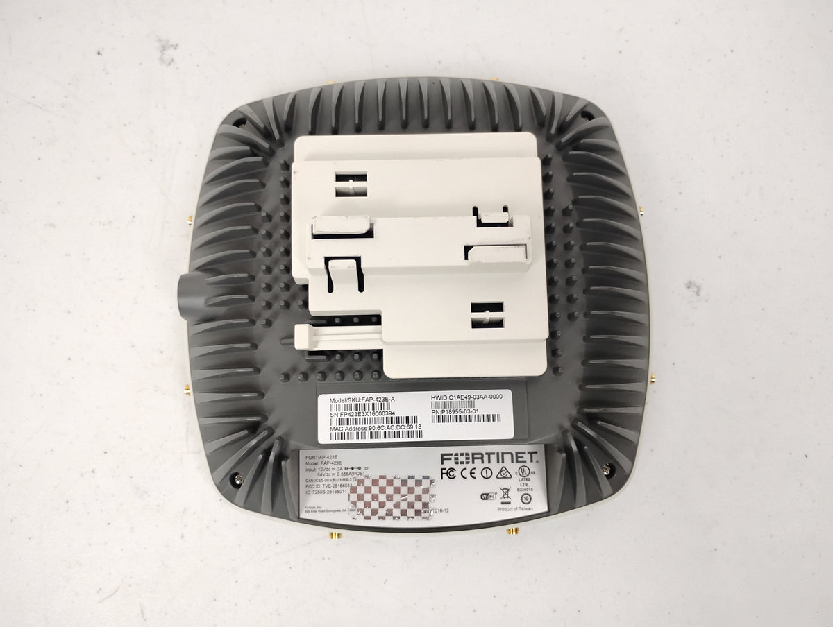 Fortinet FAP-423E-A FortiAP Wireless Access Point | No Power Cord